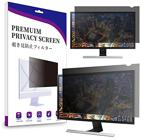 AiMok 23.6 Zoll Monitor Blickschutzfilter & Anti-Blaulichtfilter, Premium Privacy Filter, Blickschutz Folie für Computer & Desktop (23.6 Zoll, 522 x 294 mm, 16:9)