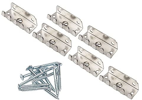 Yootones - Set di 6 molle per tremolo singolo, con viti, per chitarra Fender Strat ST Stratocaster (argento)