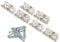 Yootones Einzelne Tremolo-Federklaue mit Schrauben, Set für Fender Strat ST Stratocaster Gitarre, Ersatz (Silber)