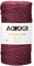 AOKKR Corde Macramé 3mm x 100m, Fil Coton Macrame Couleur, Corde Peignées pour Tressée DIY, Tapisserie de Plante Décorations Murale, Attrape-rêves Cadeau Artisanat Suspendues, Rouge Foncé