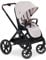 hauck Kinderwagen mit Beindecke Walk N Care ab Geburt bis 22 kg mit Liegefunktion, Becherhalter, Sitz Wendbar & Höhenverstellbar, Gummireifen, Teleskopgriff, UPF 50+, Zusammenklappbar (Beige)