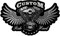 Samunshi Custom Motors Ride Hard Aufkleber Autoaufkleber für Motorrad Fahrrad Roller oder Auto Sticker Chopper Hot Rod Bopper Enduro Motocross Rockabilly Vint (10x6cm Custom Motors Ride Hard)