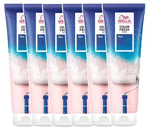 6er Wella Professionals Color Fresh Mask Blue 150 ml