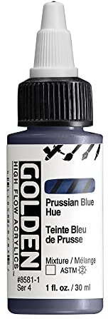 GOLDEN High Flow Acrylics Flacon de 30 ml de peinture acrylique professionnelle Transparent