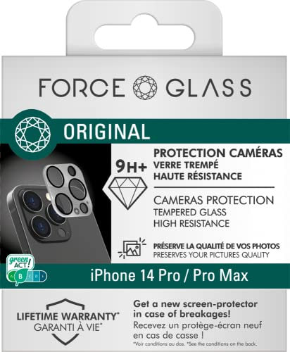 Protège Caméra iPhone 14 Pro / 14 Pro Max Garanti à vie Force Glass