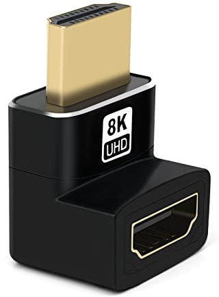 AIYEEN HDMI Coupler 8K, 90 and 270 Degree Angle HDMI Extender Male to Female Coupler Connector Extender for HDTV, PC, Monitor