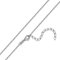 Materia Feine Halskette Damen Silber 925 rhodiniert - Ankerkette 1,2mm K142