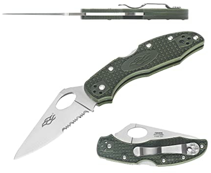 Firebird Ganzo F759MS-GR Coltello Pieghevole Tascabile 440C Lama in Acciaio Manico con Clip per Attività Ricreative All'aperto Caccia Pesca Coltello da Campeggio - Verde