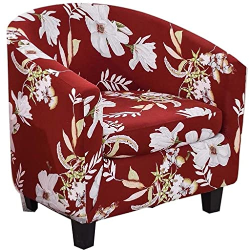 Sesselhusse Sesselbezug 2-teiliger Sesselschoner Sesselüberwurf Jacquard Elastisch Stretch Sofahusse Husse für Clubsessel Loungesessel Cocktailsessel mit Kissenbezug für Tullsta ( Color : #17 )