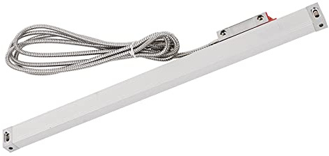 Linear Scale Encoder,5μm 5VDC Stainless Steel Metal Hose Scale Encoder,Grating Ruler Sensor with Yellow Strip,with Cable (850)