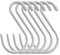 Cozihom 6 Inch Heavy Duty Vinyl Coated S Hooks, Black Rubber Coated S Hooks, Extra Thick Non Slip Metal S Hanger for Closet, Garden, Garage, Kitchen Hanging, White, Pack of 6
