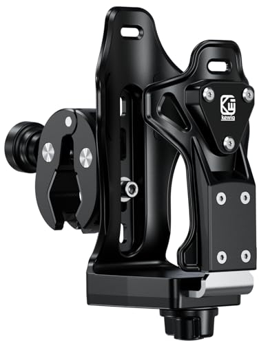 Motorcycle ATV Cup Holder, Upgraded Water Bottle Holder Compatible with 1.96-3.54''/50-90mm Dia, Drink Cups 0.5-1.57'' Metal Retractable Plate for Bike Scooter Stroller Golf Pus (W-3)