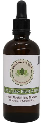 Cats Claw Herbal Tincture (Alcohol & Glycerin Free) – 110ml – in Glass Bottle with Rubber Pipette (x1)