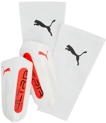 PUMA ULTRA Light Sleeve, Unisex Schienbeinschoner, Yellow Alert-Puma Aged Silver, L - 030989