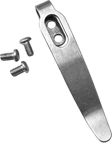 1Set Folding Knife Clip 420 Stainless Steel Pocket Clips Back Clamps for Folding Knife Pocket Clip with Screw