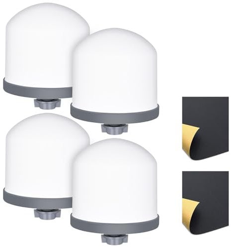 YKMGON Lot de 4 filtres à eau dôme en céramique de rechange de 0,2 à 0,5 micron pour système de filtre à eau de comptoir