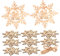 TEHAUX 1 Set Graffiti Crafts Blanko Weihnachtskugel Ornamente Materialien Weihnachtsschmuck Massenornamente Schneeflockenförmige Verzierungen Dekoration Weiße Schneeflocken Ornamente