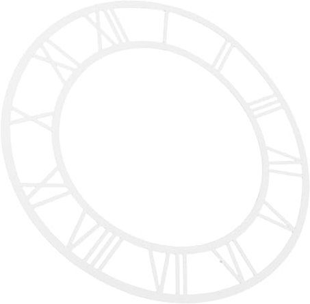 DOITOOL Adhesivo De Pared Moderno Reloj De Pared De Espejo Acrílico con Números Romanos Adhesivos Autoadhesivos para Decoración del Hogar Y Hoteles