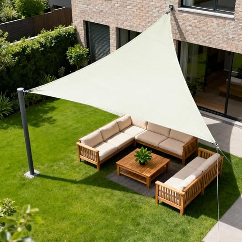 HENG FENG Toldo Vela Triangular 3x3x3m, Beige