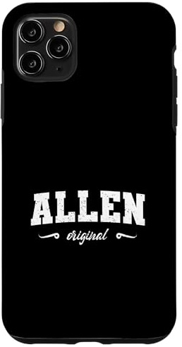 Custodia per iPhone 11 Pro Max Originale Allen Texas Retro Hometown Nome Allen Originale