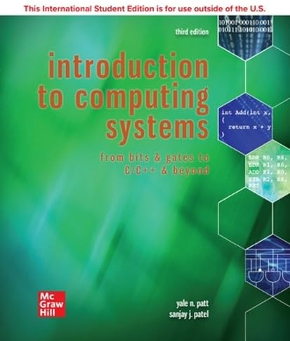 ISE Introduction to Computing Systems: From Bits & Gates to C/C++ & Beyond