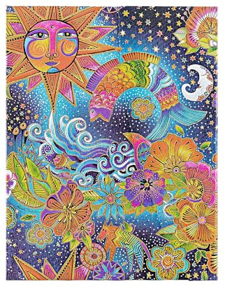 Notizbuch Himmlische Magie Ultra Liniert: Hardcover mit Klappumschlag (Whimsical Creations)