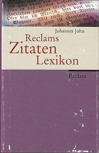 Reclams Zitaten-Lexikon