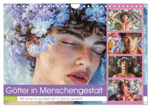 Götter in Menschengestalt (Wandkalender 2026 DIN A4 quer), CALVENDO Monatskalender: Erleben Sie die majestätische Anmut und kraftvolle Präsenz von ... Menschengestalt wirken. (CALVENDO Menschen)