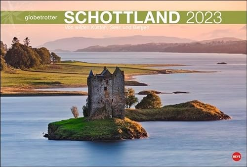 Schottland Globetrotter Kalender 2023. Wilde Küsten, Seen und Berge in einem Wandkalender XXL. Die raue Schönheit Schottlands in einem großformatigen Fotokalender.: Von wilden Küsten, Seen und Bergen