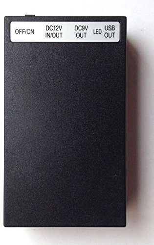 12V DC 6500mah / 9v 8500mah / 5V USB 15000mah, 30W 75Wh, Rechargeable Lithium Ion, Li-ion Portable Battery Pack, Power Bank for CCTV Cameras, LED Strip Lights and more. With UK Plug Charger