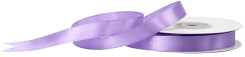 Creativery Satinband 12mm x 25m Rolle - Farbauswahl in 3/6/12/18/25/38/50/75/100mm - farbecht & waschbar - Schleifenband für Hochzeit - Geschenkband zum Verpacken Dekorieren Basteln - Flieder 462H