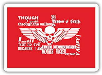 Aufkleber/Sticker Mother Fucker in The Valley BW Army US Marine Corp 9x6cm A1678