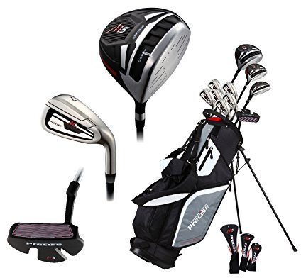 14-teiliges Golfschläger-Set für Herren, komplett Graphit, Titan, Driver, Fairway, Hybrid, S.S. 5-PW Eisen, Putter, Standtasche – wählen Sie die rechte oder linke Hand! (Alle Graphit - normale Größe,
