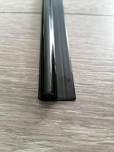 KederUk Campervan Motorhome Caravan Awning Rail C Channel Powder Coated (Deep Black, 280 cm)