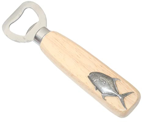 Permit Fish Wooden Handled Bottle Opener Beer Soda Opener Free Engraving 267