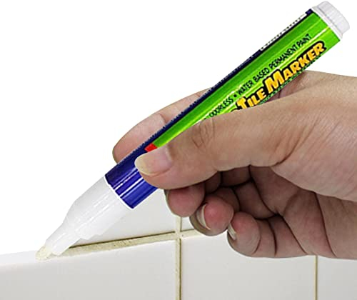 Tiandeng Sellador de mortero | Sellador de mortero impermeable, tinta base de agua, pluma reconstituyente para juntas Cubierta fuerte Restauración de superficies Limpieza Mantener los colores