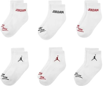 Jordan Calze Legend Ankle 6pk Boy Calze Bianco 7-9Y