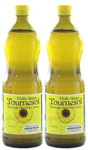 Huile de tournesol origine France - Lot 2 Bouteilles 1 L
