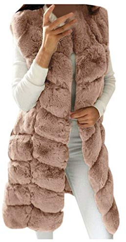DUHGBNE Chiodo Bambina Gilet da donna, gilet, senza maniche, giacca sintetica, cappotto, scaldino, gilet, cappotto da donna Piumino Elegante