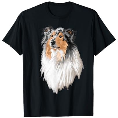 Collie Langhaar, Rough Collie Süßer Hund T-Shirt