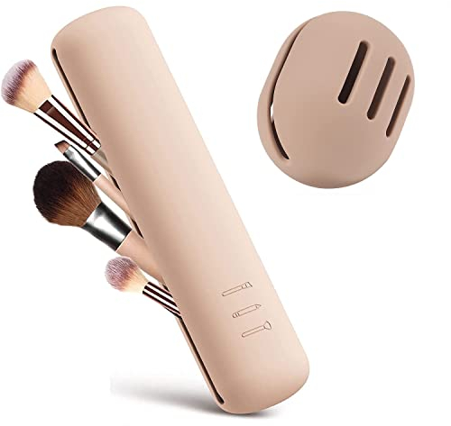 Silicone Makeup Brush & Sponge Holder - Travel Brush Case