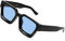 SHEEN KELLY Retro Dicke Rechteck Chunky Sonnenbrille Frauen Männer Trendy Schmale Quadratische Schwarze Tortie Rahmen Mode 90er Jahre Gläser