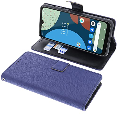 foto-kontor Tasche kompatibel mit Fairphone 4 Schutzhülle Book Style blau Schutz Hülle Buch