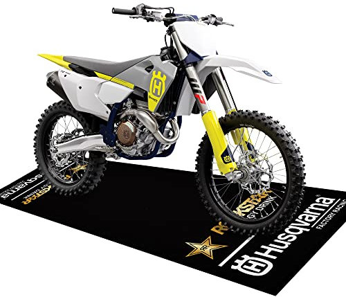 Motorrad-Bodenmatte für Garage, 200 x 81 cm, ölabsorbierendes Pad, Gummi-Unterlage, schützt den Boden vor verschütteten Flüssigkeiten, Tropfen, Spritzern und Flecken, waschbar – Husqvarna Factory