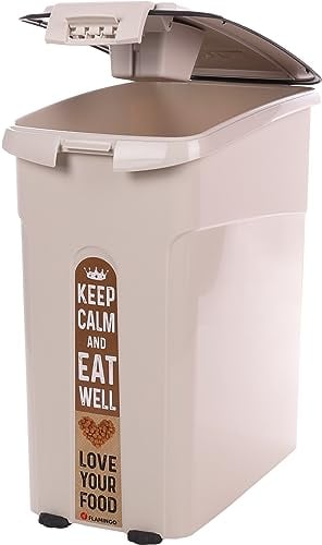 Flamingo Bac à Nourriture Kody - Grande Capacité 54 L - 30 x 52 x 55 cm - Stockage Hermétique et Durable