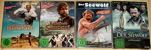 4x TV-KLASSIKER - Mathias Sandorf + 2x Der Seewolf + Der schwarze Bumerang