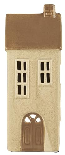 [A] Haus f/Teelicht 2 Fenster Schlichte Fassade