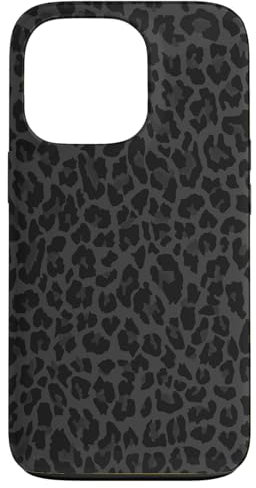 iPhone 13 Pro Black And White Cheetah Leopard Print Phone Case Cute Animal Case