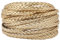 GORGECRAFT 5m*5mm*2mm Cordino di Pelle Intrecciata Corda in Pelle PU Oro Piatto Piegato Finta Pelle Filo per Intrecciature Fai da Te Artigianato Braccialetti Cavigliere Girocollo Collana Creazione