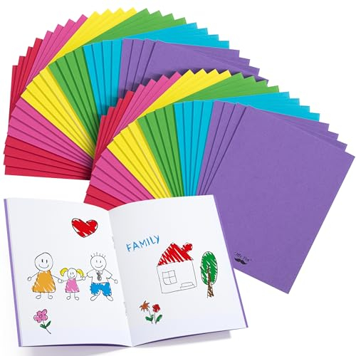 Mr. Pen- Colorful Blank Books, 4.2 x 5.5 Inches, 32 Pages, 8 Pack, Blank Notebooks for Kids, Mini Notebooks for Kids, Mini Journal for Students, Blank Journal for Kids, Unlined Notebook, Kids Journal